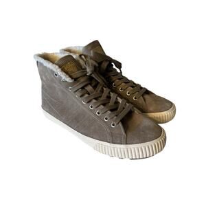 Gola Nordic High Rhino Sherpa Lined High Top Lace Up Sneaker Boots Size 10